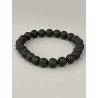 Bracelet en lave, perles 8 mm.