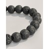 Bracelet en lave, perles 8 mm.