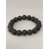 Bracelet en lave, perles 10 mm.