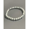Bracelet en magnésite, perles 6 mm.
