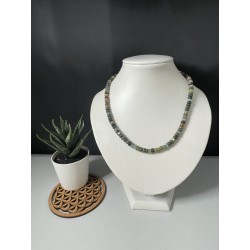 Collier agate panachée