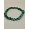 Bracelet en malachite, perles 6 mm.