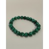 Bracelet en malachite, perles 8 mm.