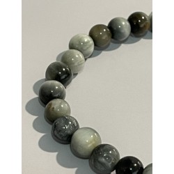 Bracelet en œil de chat, perles 6 mm.