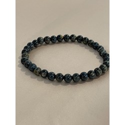 Bracelet  en œil de faucon, perles 6 mm.