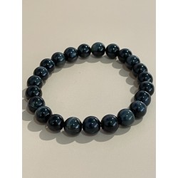 Bracelet  en œil de faucon, perles 8 mm.