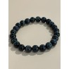Bracelet  en œil de faucon, perles 8 mm.
