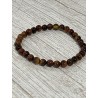 Bracelet en œil de taureau, perles 6 mm.