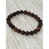 Bracelet en œil de taureau, perles 8 mm.