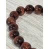 Bracelet en œil de taureau, perles 10 mm.