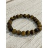 Bracelet en œil de tigre mat