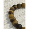 Bracelet en œil de tigre mat