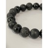 Bracelet onyx et lave