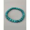 Bracelet en turquoise de Chine, perles 6 mm.