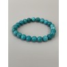 Bracelet en turquoise de Chine, perles 8 mm.