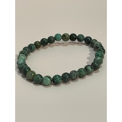 Bracelet en turquoise d'Afrique, perles 6 mm.