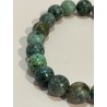 Bracelet en turquoise d'Afrique, perles 8 mm.