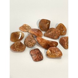 Agate mousse rose roulée