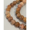 Bracelet agate mousse rose