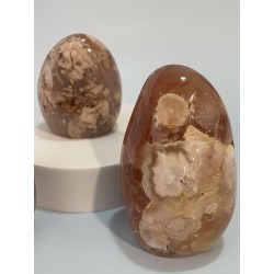 Forme libre agate mousse rose