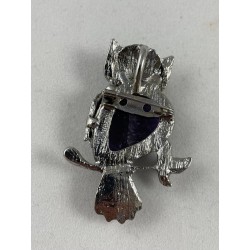 Pendentif-broche chouette
