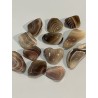 Agates rubanées polies