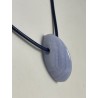 Cabochon en calcédoine bleue