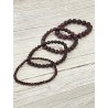 Bracelets en grenat almandin, perles 4 mm facettées, 6 mm, 8 mm et 10 mm.