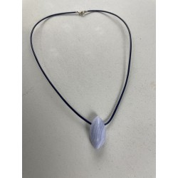 Cabochon calcédoine bleue