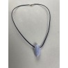 Cabochon en calcédoine bleue