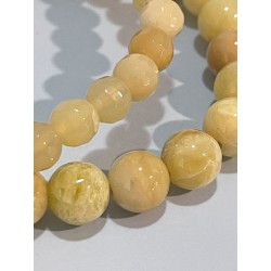 Bracelet en opale jaune, 6 mm facetté et 8 mm zoomé