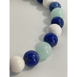 Zoom sur les pierres naturelles : lapis-lazuli, amazonite et magnésite