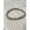 Bracelet La Navigatrice des Tempêtes en aigue-marine, calcite pêche et labradorite – pierres naturelles 6 mm.