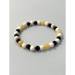 Pierres naturelles utilisées pour la création du bracelet Le Gentleman des Mers - Perles 6 mm.