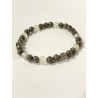 Bracelet Le Trésor des Mers en citrine, pyrite facettée et quartz fumé – pierres naturelles 6 mm.