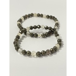 Pierres naturelles utilisées pour la création du bracelet Le Trésor des Mers.