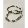 Le Trésor des Mers – Édition Pépite, bracelet en citrine, pyrite et quartz fumé. Existe en longueur 19 cm et 21 cm.