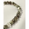 Détail des perles en citrine, pyrite à l’aspect pépite et quartz fumé du bracelet Le Trésor des Mers – Édition Pépite.
