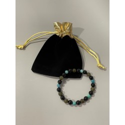 Le bracelet L’Œil du Copieur et son écrin.