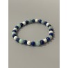 Le Dragon des Cieux – Bracelet 6 mm en lapis-lazuli, amazonite et magnésite.