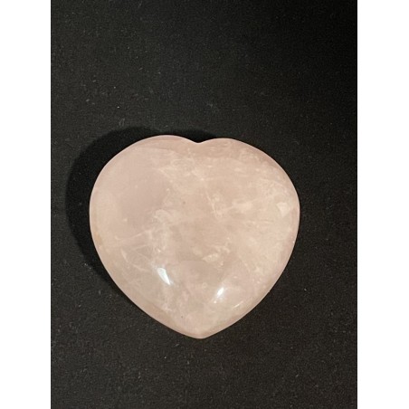 Galet cœur quartz rose