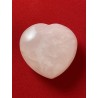 Galet cœur quartz rose