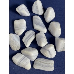 Agate blue lace polie