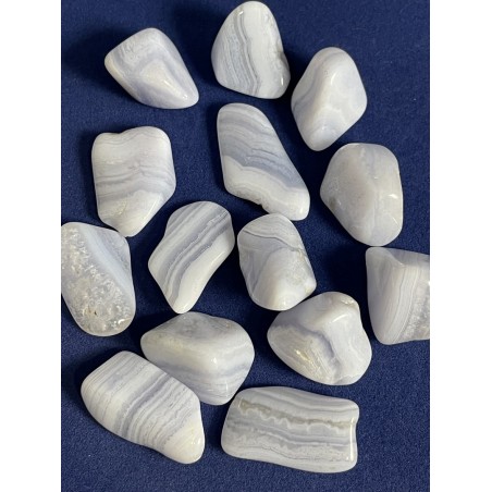 Agate blue lace polie