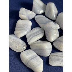 Agate blue lace polie