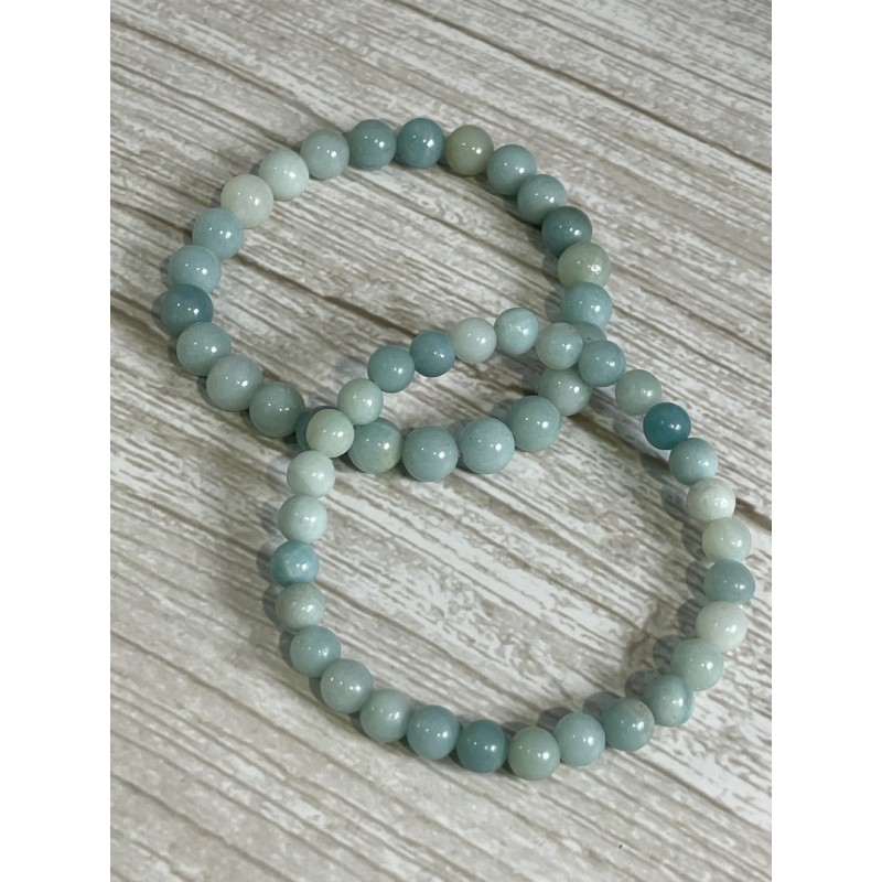 Bracelet amazonite bleue