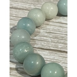 Bracelet amazonite bleue 10 mm