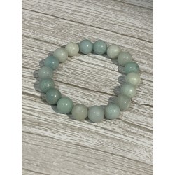 Bracelet amazonite bleue 10 mm