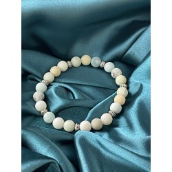 Bracelet amazonite et acier