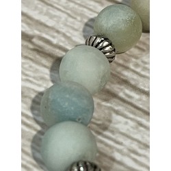 Bracelet amazonite et acier